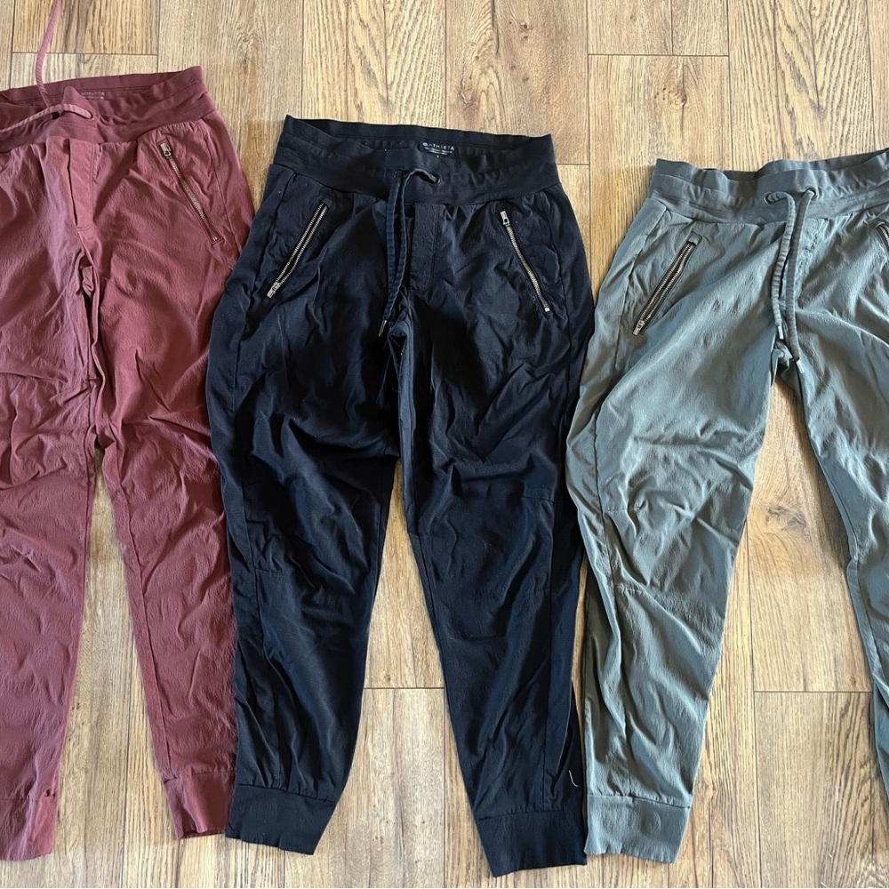 Athleta North Trekkie Joggers x 3